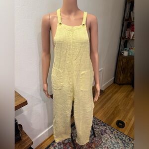 Free People Yellow Women's Jumpsuit